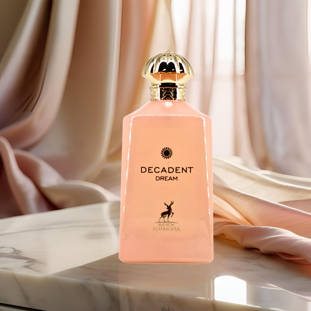 Decadent Dream Eau De Parfum Spray 100ML (3.4 OZ) by Maison Alhambra | A Sweet, Floral Blend with Warm, Resinous Depth and a Creamy, Opulent Finish.