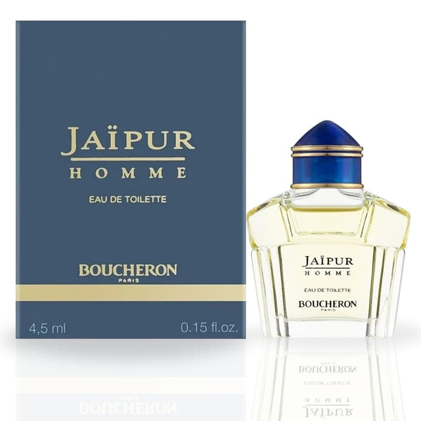 Jaipur Homme Cologne EDT 4.5ML 0.15 OZ by Boucheron Long Lasting Luxurious Fragrance Miniatures. Intense Oud