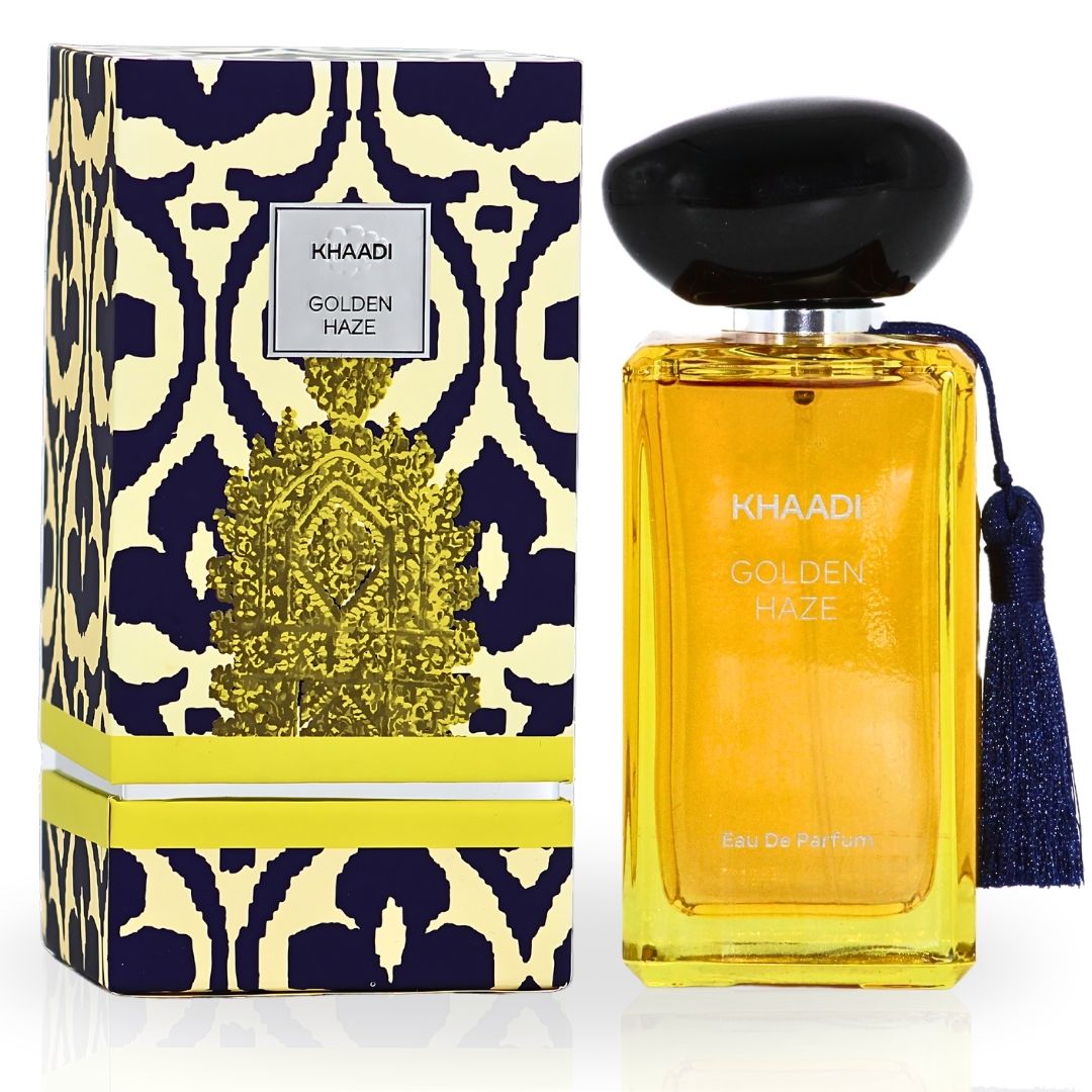 Golden Haze EDP Spray 100ML (3.4 OZ) by Khaadi | Long Lasting, Floral, Citrusy Warm Woody Perfumes.