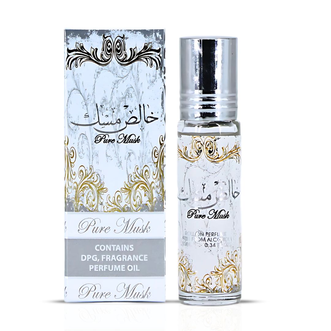 Pure Musk Perfume Oil (PACK OF 3) - 10ML (0.34 oz) by Ard Al Zaafaran