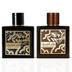 Qaed Al Fursan & Qaed Al Fursan Untamed Eau de Parfum Sprays 90ML (3.04 OZ) by Lattafa | Power, Elegance, and Intrigue—Crafted for the Boldest of Spirits. (Bundle) - Intense Oud