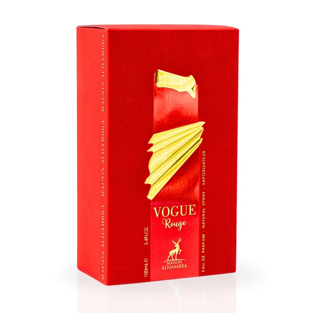 Vogue Rouge EDP Spray 100ML (3.4 OZ) By Maison Alhambra | Long Lasting, Fruity, Floral, Warm Scent.