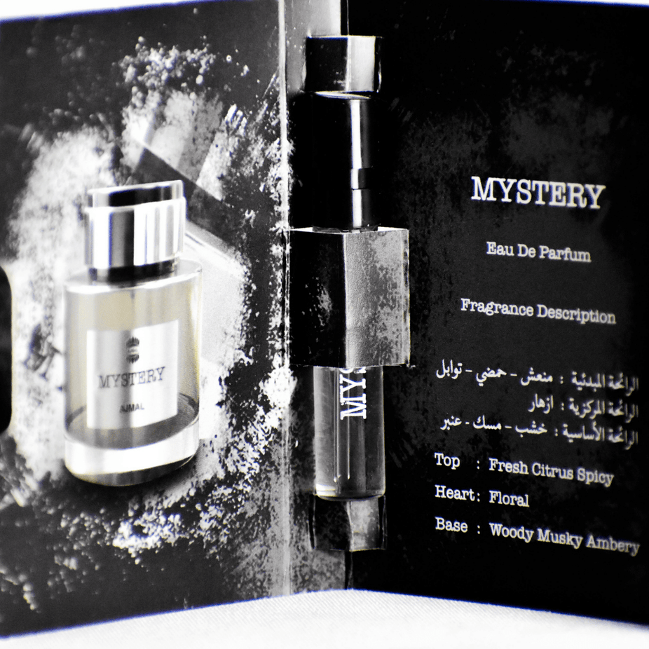 1 Mystery EDP Sample for Men - 1ML (0.05 oz) by Ajmal - Intense oud