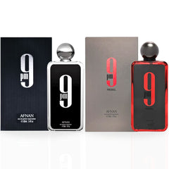 9PM & 9PM Rebel EDP Sprays 100ML (3.4 OZ) By Afnan | Elevate Your Style With These Unique, Signature Fragrances. (BUNDLE)