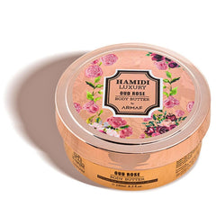 LUXURY OUD ROSE BODY BUTTER 250ML (8.4 OZ) By Hamidi | Ultra Moisturizing & Skin-Nourishing | For Men & Women. - Intense Oud