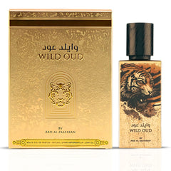 Wild Oud Eau De Parfum Spray 60ML (2.04 OZ) By Ard Al Zaafaran | A Bold Blend Of Spice, Creamy Sweetness & Smoky Woods.