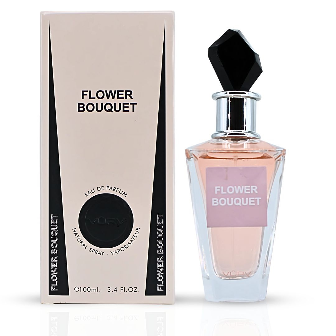 Flower Bouquet Eau De Parfum Spray 100ML (3.4 OZ) By Vurv | A Rich Floral Symphony With A Seductive Blend Of Orchid, Jasmine & Vanilla, Leaving A Captivating Scent.