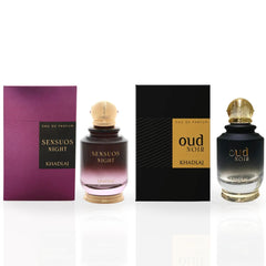 Sensuos Night & Oud Noir |ELEGANT SET| EDP-100Ml (3.4Oz) By Khadlaj