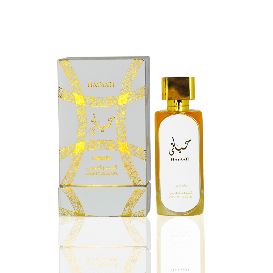 Hayaati Gold Elixir for Women EDP - 100ML by Lattafa - Intense oud