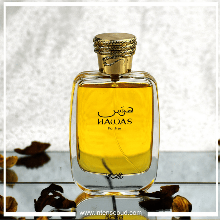 Hawas for Women EDP - 100 ML (3.4 oz) by Rasasi - Intense oud