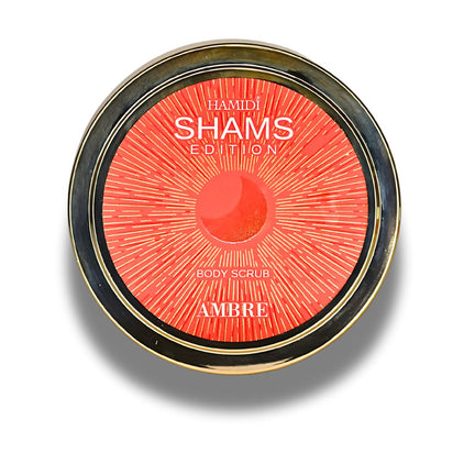 Hamidi Shams Edition Ambre Body Scrub 250ML (8.5 OZ) By Hamidi | Gently Exfoliates for Soft & Smooth Skin, Naturally Derived Ingredients.