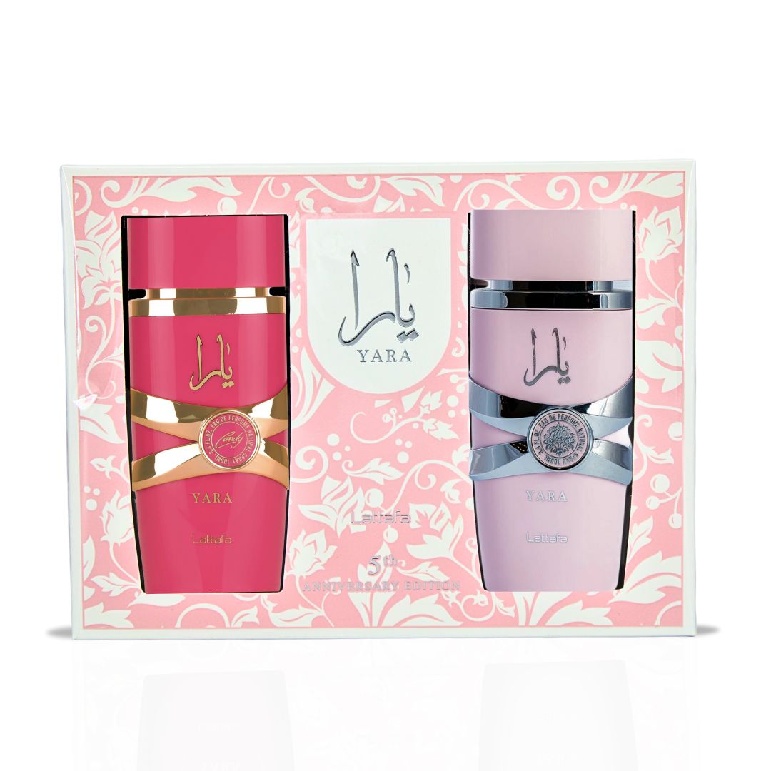 Yara & Yara Candy EDP Sprays 100ML (3.4 OZ) Gift Set By Lattafa | Sweet, Floral, Fruity Fragrances With Warm Vanilla & Sandalwood - A Perfect Gift Set.