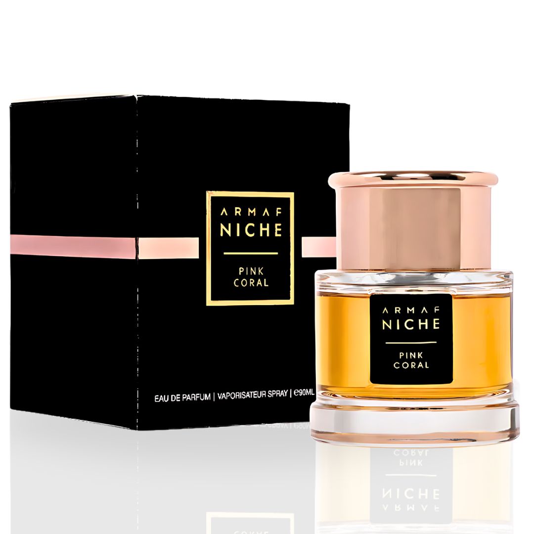 Niche Pink Coral EDP Spray 90ML (3 OZ) By Armaf | Immerse Yourself In The Elegance Of This Floral Enchantment. - Intense Oud