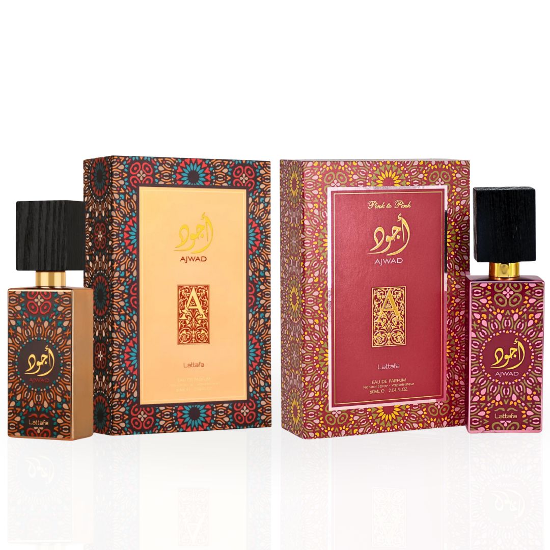 Ajwad & Ajwad Pink to Pink EDP Sprays 60ML (2.04 OZ) by Lattafa | Perfumes for All Seasons: Timeless, Versatile Elegance. (AMAZING BUNDLE)