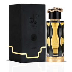 Teriaq Intense Eau De Parfum Spray 100ML (3.4 OZ) By Lattafa | Long Lasting, Luxurious, Spicy, Warm, Sweet Undertones.