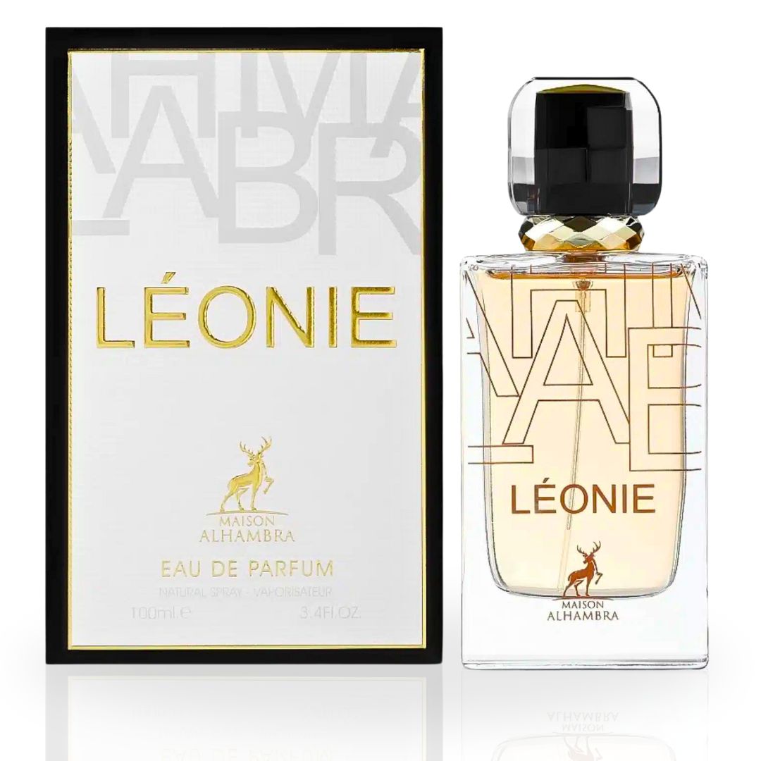 Léonie Eau De Parfum Spray 100ML (3.4 OZ) by Maison Alhambra | Long Lasting, Warm, Sensual, Enchanting Scent.