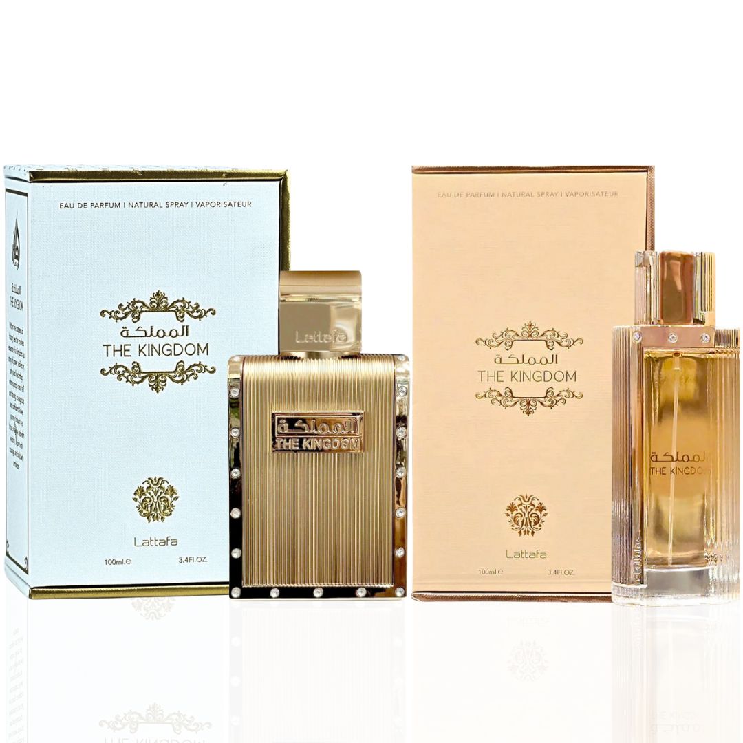 The Kingdom for Men & The Kingdom for Women - EDP Spray 100ML (3.4 OZ) by Lattafa | Long Lasting, Luxurious Masculine & Feminine Scents. (Value Pack)