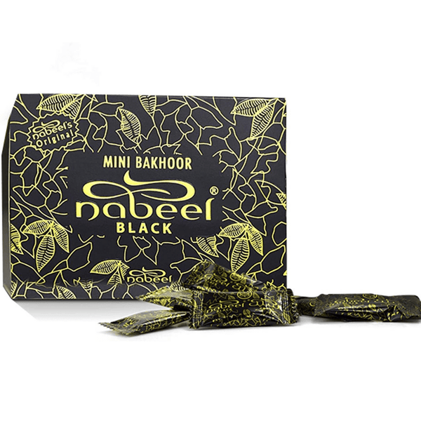 Nabeel Black Mini & Caligraphy Style- Bakhoor Set