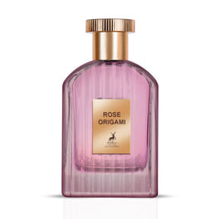 Rose Origami Eau De Parfum Spray 100ML (3.4 OZ) by Maison Alhambra | A Captivating Blend of Rose, Coffee & Sandalwood with a Touch of Spice & Warmth.