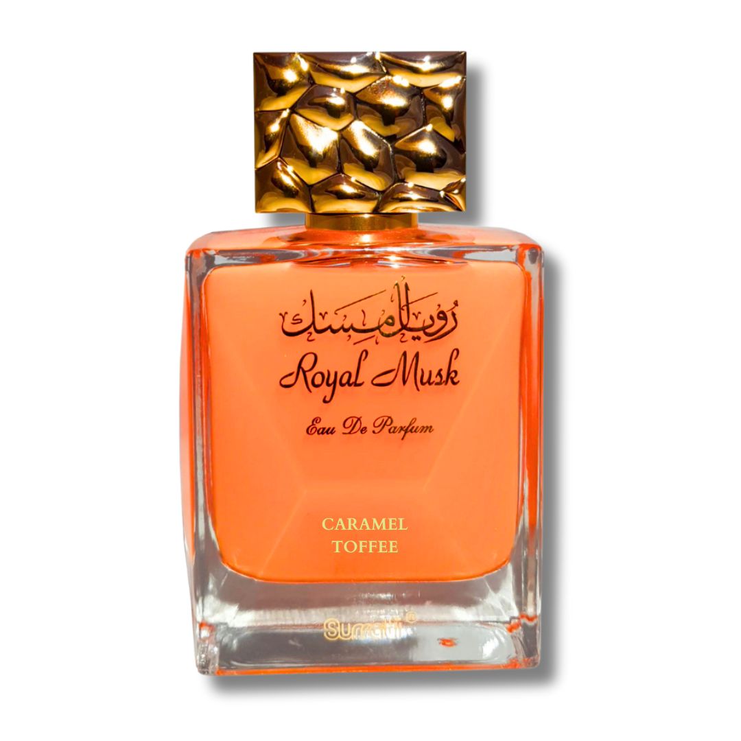 Royal Musk Caramel Toffee EDP 100ML (3.4 OZ) By SURRATI, Exotic Fragrances For Men & Women. - Intense Oud