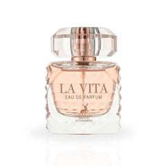 La Vita EDP Spray 100ML (3.4 OZ) by Maison Alhambra | Long Lasting, Fruity, Floral, Leathery, Luxurious Fragrance.