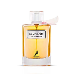 La Vivacité Eau De Parfum Spray 100ML (3.4 OZ) by Maison Alhambra | A Blend of Juicy Fruits, Elegant Florals, and Warm Vanilla.