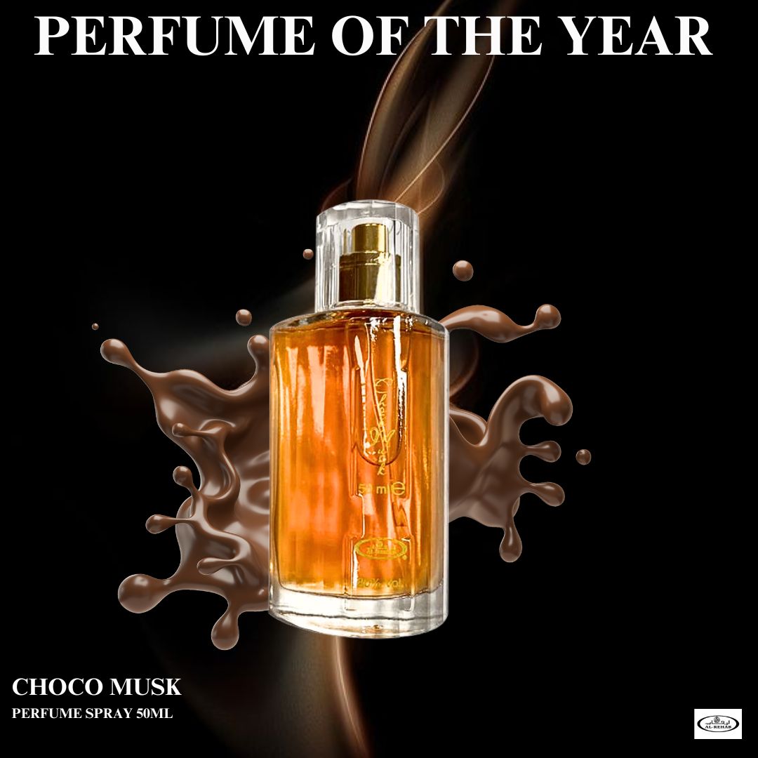 Choco Musk EDP Spray 50ML by Al Rehab | Indulge in the irresistible blend of musk and chocolate. (PACK OF 3)