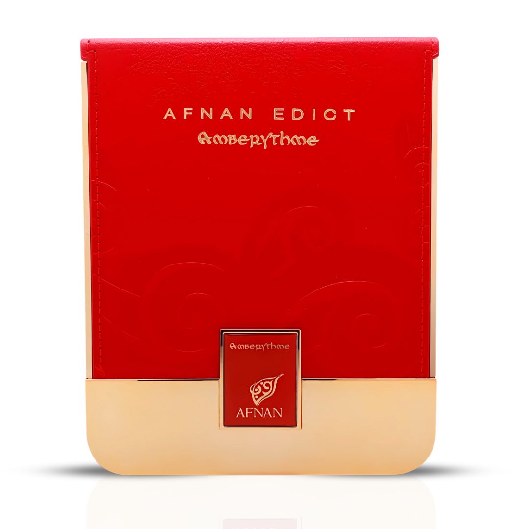 Edict Amberythme Eau De Parfum Spray 80ML (2.7 OZ) By Afnan | A Luxurious Blend Of Amber, Saffron & Sandalwood, Offering A Warm, Spicy & Floral Richness.