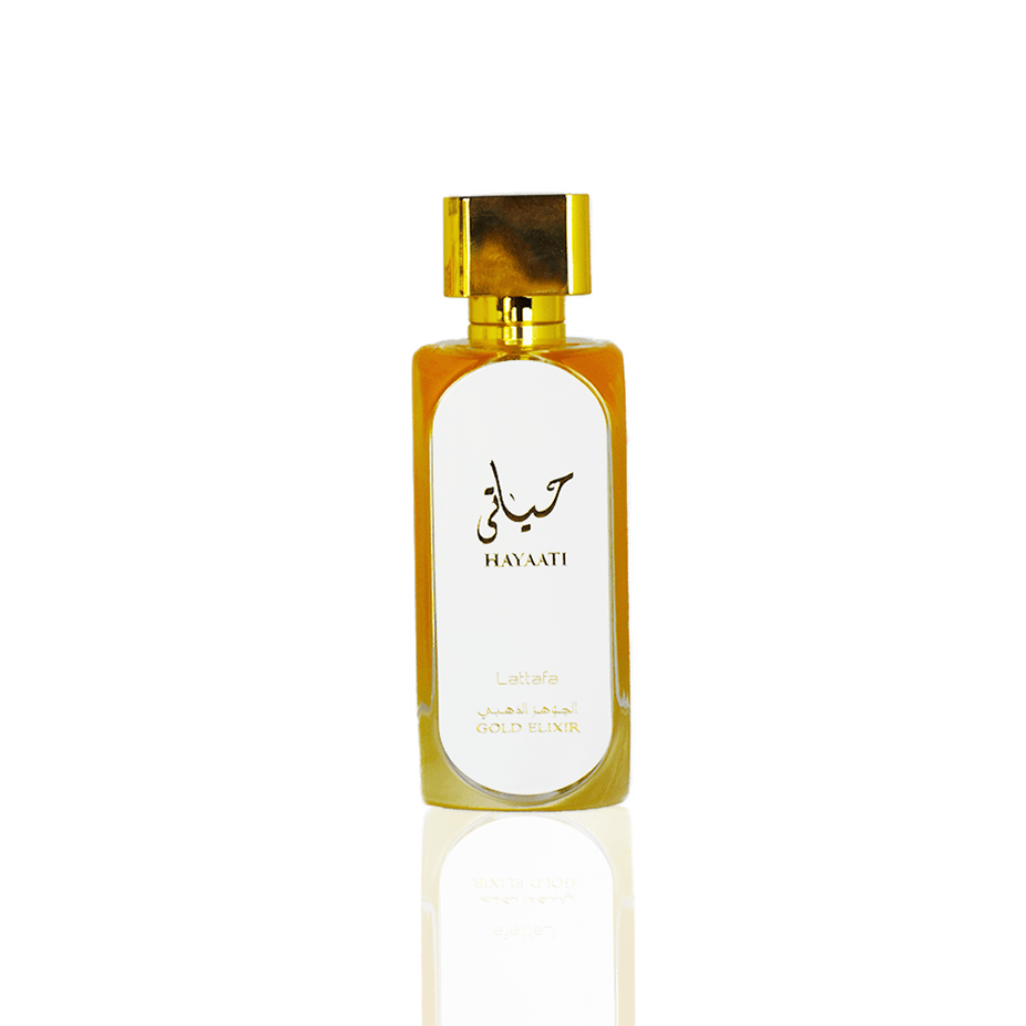 Hayaati Gold Elixir for Women EDP - 100ML by Lattafa - Intense oud