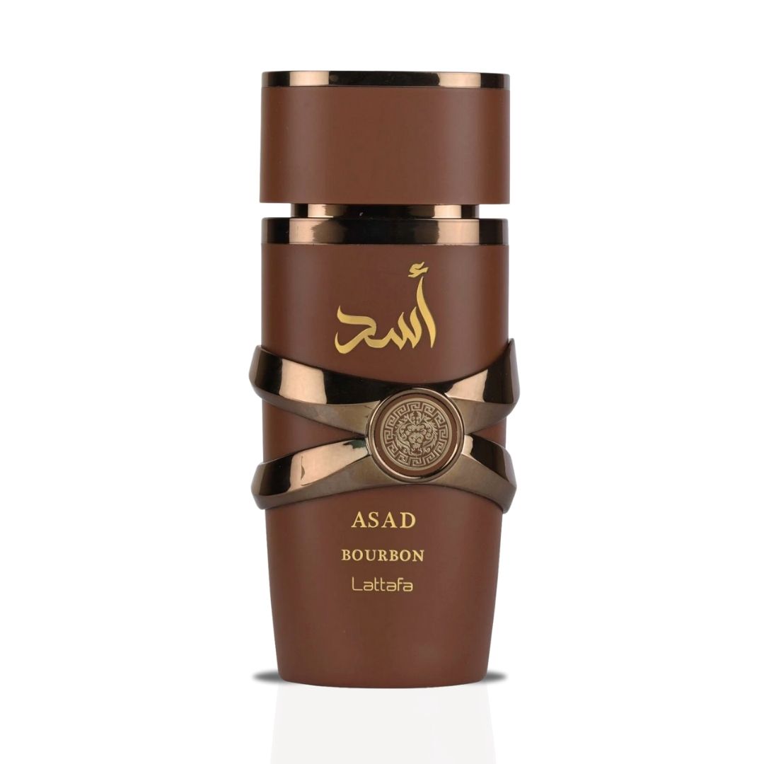 Asad Bourbon Eau De Parfum Spray 100ML (3.4 OZ) By Lattafa | A Rich & Inviting Scent That Blends Spicy, Sweet & Warm Notes For A Sensual Finish.