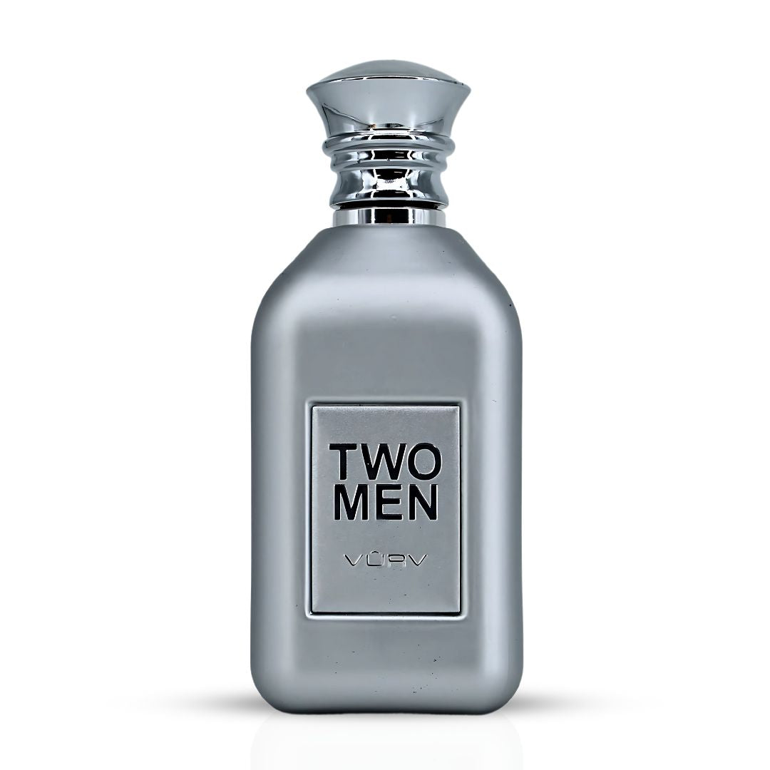 Two Men Eau De Parfum Spray For Men 100ML (3.4 OZ) By Vurv | A Bold Mix Of Tangy Fruits, Refreshing Spices, & A Rich, Smoky Base.