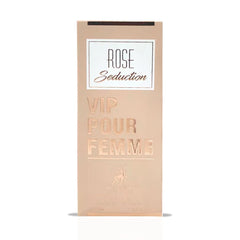 Rose Seduction VIP Pour Femme Eau De Parfum Spray 100ML (3.4 OZ) By Maison Alhambra | A Sparkling Blend Of Floral Elegance With A Warm, Musky & Woody Finish.