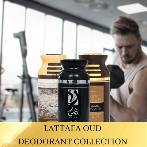 Lattafa Oud 250ml Men Deo Collection Pure Oudi Raaes Iconic Oudh