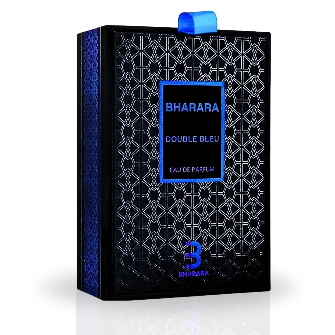 Bharara Double Bleu Pour Homme EDP Spray 100ML (3.4 OZ) by BHARARA | Long Lasting, Fresh, Aquatic, Masculine Scents.