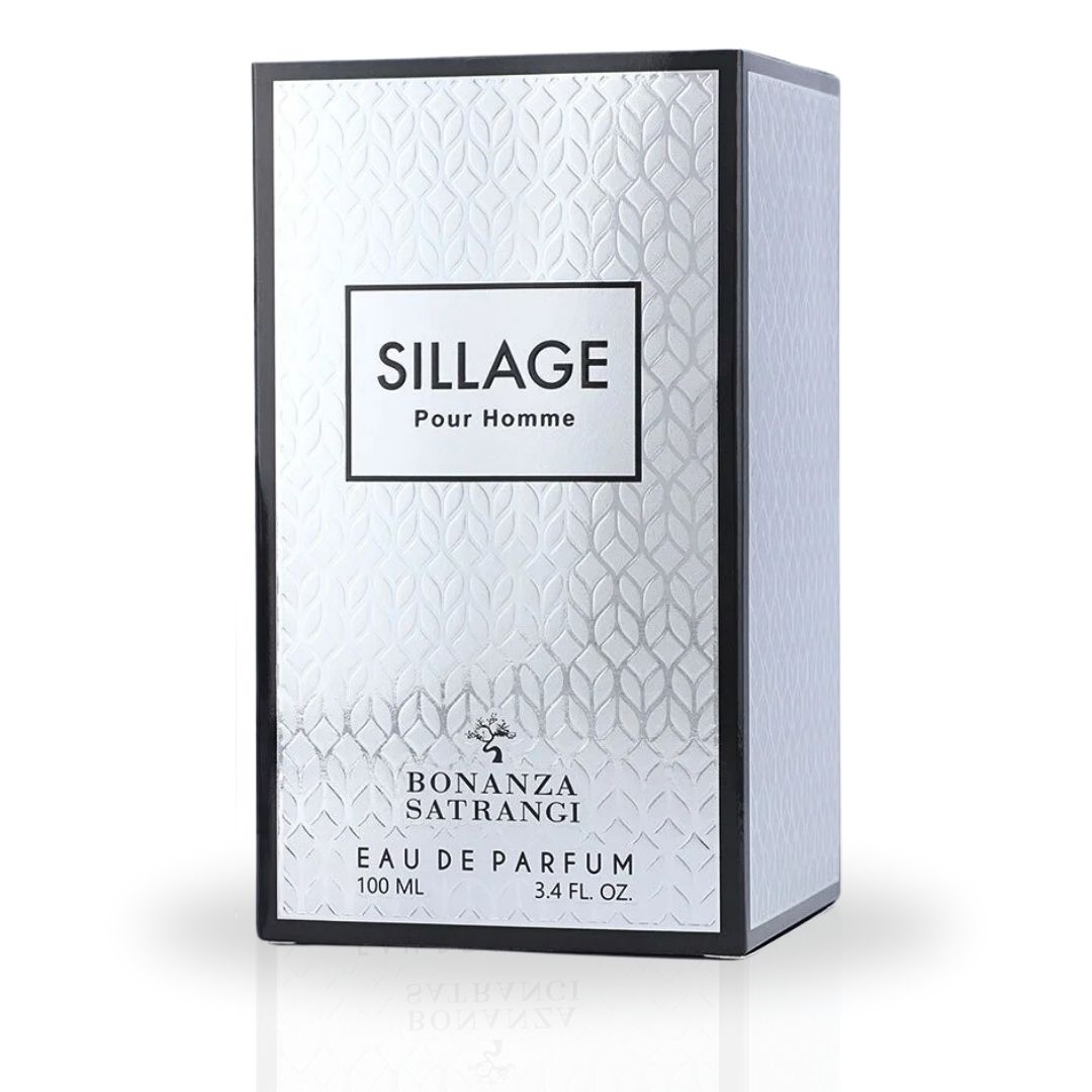 Sillage Pour Homme EDP Spray 100ML (3.4 OZ) by Bonanza Satrangi | Long Lasting, Citrusy, Floral, Musky, Woody Fragrance.