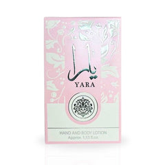 YARA Hand & Body Lotion 45ML (1.53 OZ) By Ard Al Zaafaran | Ultra Moisturizing, Skin-Nourishing, Replenishes Dry Skin, Sweet Fragrance.