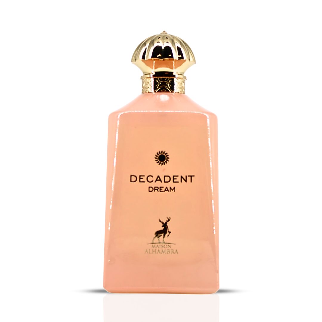 Decadent Dream Eau De Parfum Spray 100ML (3.4 OZ) by Maison Alhambra | A Sweet, Floral Blend with Warm, Resinous Depth and a Creamy, Opulent Finish.