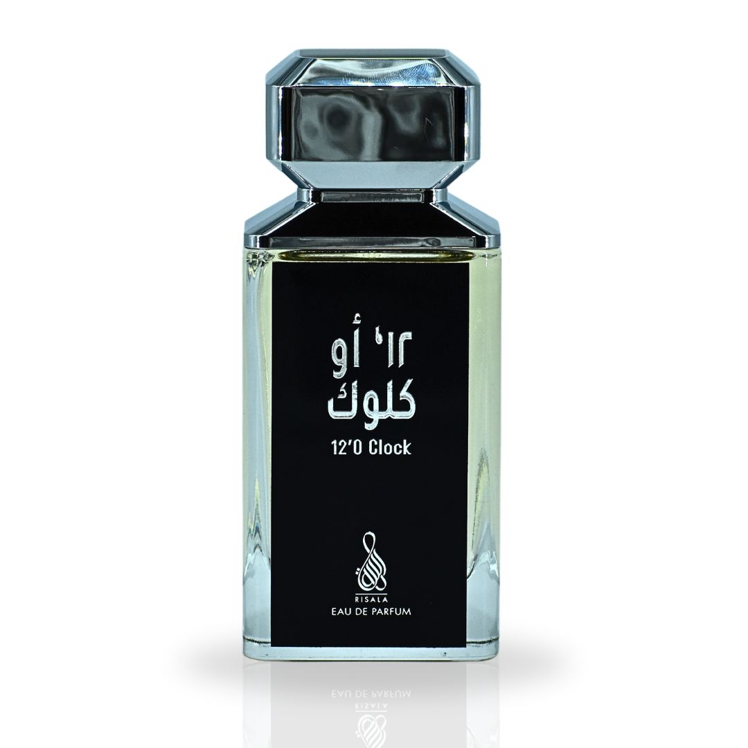 12'O Clock EDP Spray 100ML (3.4 OZ) By RISALA | Embrace The Bold Fusion Of Spice & Sensuality. - Intense Oud