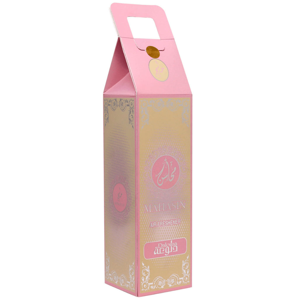 Mahasin Dalouaa Air Freshener - 320 ML (with pouch) by Khadlaj - Intense oud