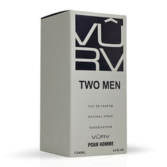 Two Men Eau De Parfum Spray For Men 100ML (3.4 OZ) By Vurv | A Bold Mix Of Tangy Fruits, Refreshing Spices, & A Rich, Smoky Base.