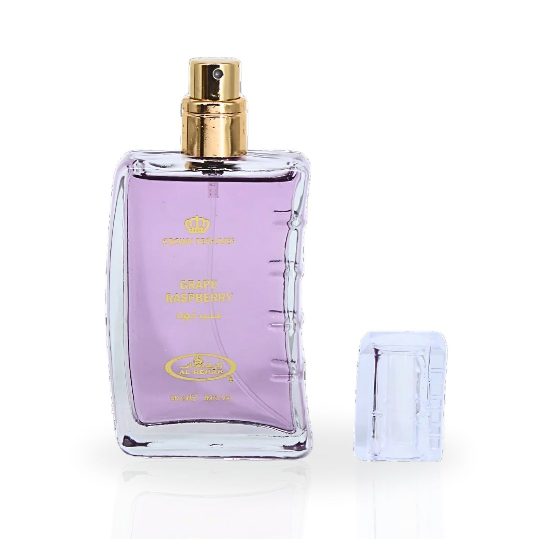 Grape Raspberry EDP Spray 50ML (1.7 OZ) By Al Rehab | Fruity, Floral, Sweet, Vibrant Fragrance.