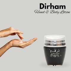 Dirham Hand & Body Lotion 45ML (1.53 OZ) By Ard Al Zaafaran | Ultra Moisturizing, Skin-Nourishing, Replenishes Dry Skin, Fresh Fragrance.