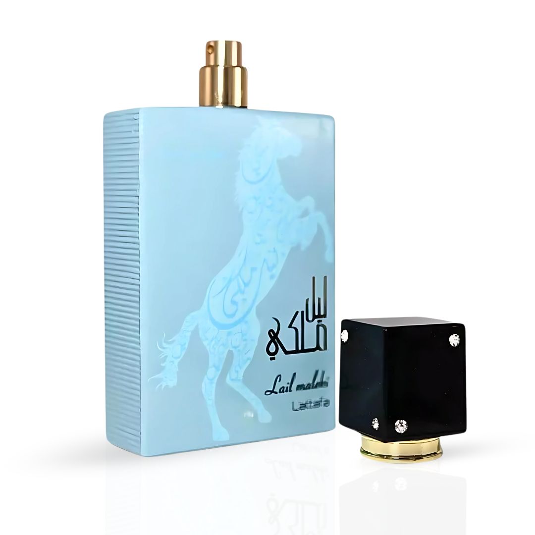 Lail Maleki Moroccon Blue Eau De Parfum Spray 100ML (3.4 OZ) By Lattafa | A Blend Of Citrus, Warm Florals & Woody Oud For A Lasting Impression.