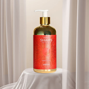 Hamidi Shams Edition Ambre Body Lotion 500ml (16.9 OZ) By Hamidi | Ultra Moisturizing, Skin-Nourishing, Replenishes Dry Skin, Sweet Fragrance.