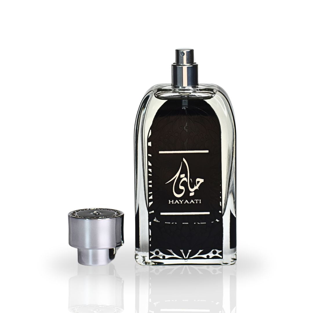 Hayaati For Men EDP Spray 100ML (3.4 OZ) By Ard Al Zaafaran | Long Lasting, Refreshingly Spicy & Woody Aroma. - Intense Oud