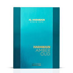 Amber Oud Aqua Dubai Extrait De Parfum Spray 75ML (2.5 OZ) By Al Haramain | A Fusion Of Bergamot, Fruits & Amber Grounded By Musk, Leaving A Exotic Trail.