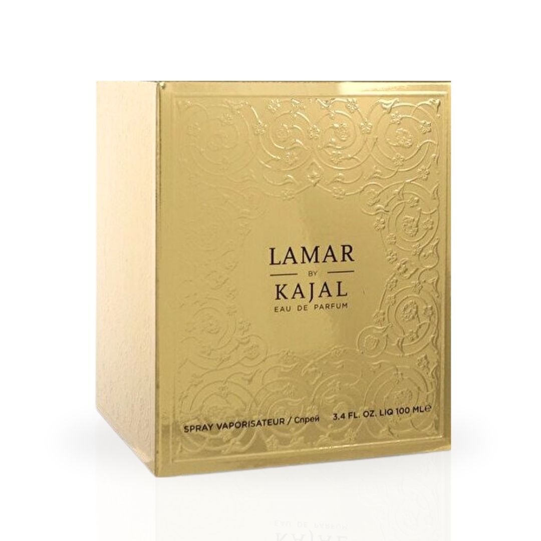 Lamar Eau De Parfum Spray 100ML (3.4 OZ) By Kajal | A Vibrant Fruity-Floral Fragrance With A Rich, Warm Woody Base.