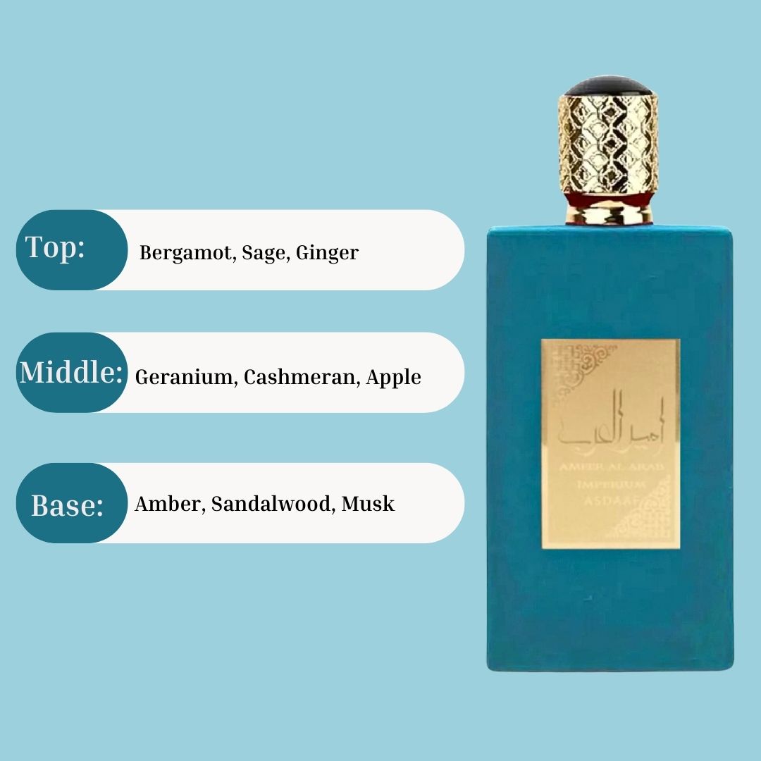 Ameer Al Arab Imperium EDP Spray 100ML (3.4OZ) by Asdaaf | Long Lasting, Refreshing, Sensual Fragrances.