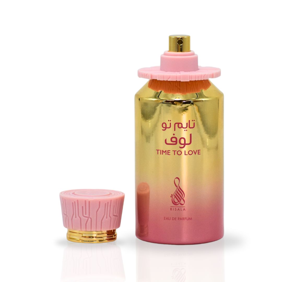 Time To Love EDP Spray 100ML (3.4 OZ) By RISALA | Immerse Yourself In The Luxurious Floral Elegance Of This Fragrance. - Intense Oud