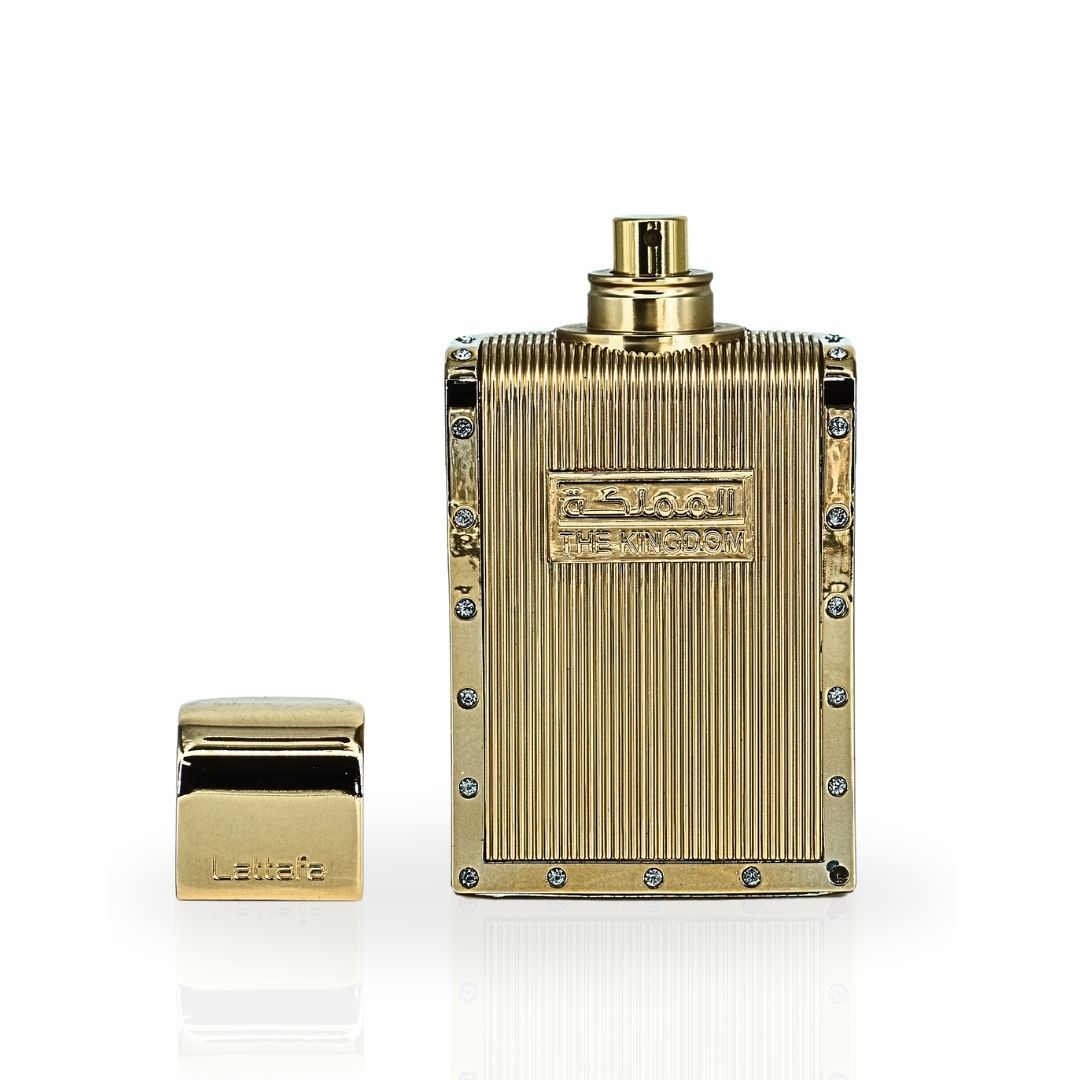 The Kingdom for Men Eau De Parfum Spray 100ML (3.4 OZ) by Lattafa | Long Lasting, Refreshingly Captivating Scent.